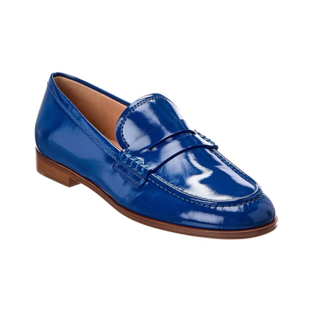 Gianvito Rossi Patent Loafer, Blue